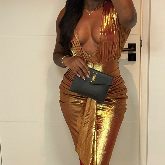 Coucoo Aurora Dress- Molten Gold - Picture 3 of 3